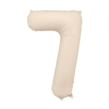 7 Year Figure Balloon Beige Matt Empty 86cm