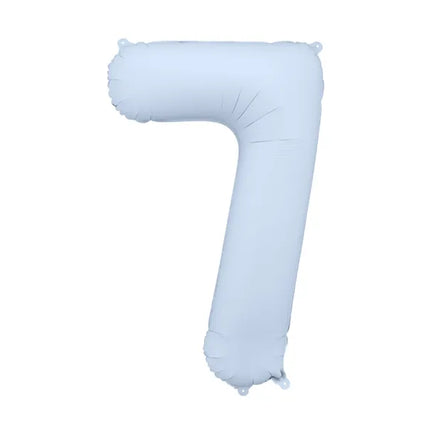 7 Year Figure Balloon Light Blue Matt Empty 86cm
