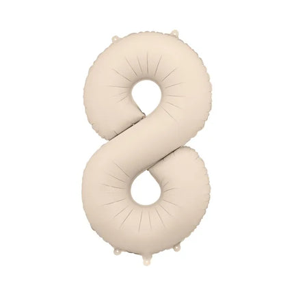 8 Year Figure Balloon Beige Matt Empty 86cm