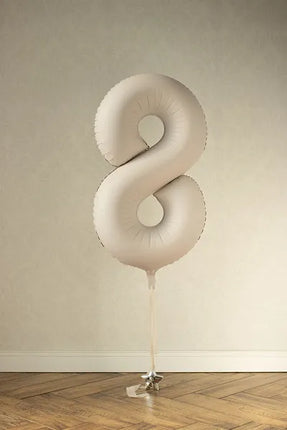8 Year Figure Balloon Beige Matt Empty 86cm