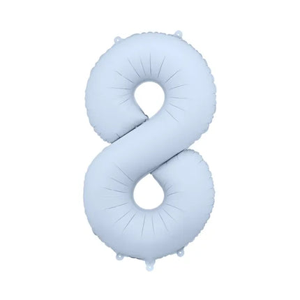8 Year Figure Balloon Light Blue Matt Empty 86cm
