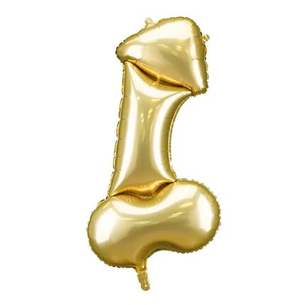 Ballon à hélium pour pénis Or vide 55cm
