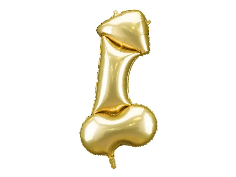 Ballon à hélium pour pénis Or vide 55cm