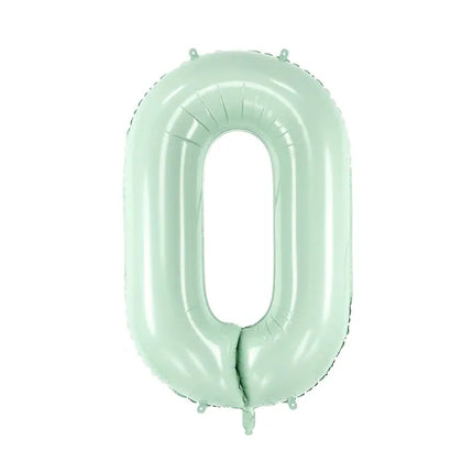 0 Year Figure Balloon Mint Green 72cm