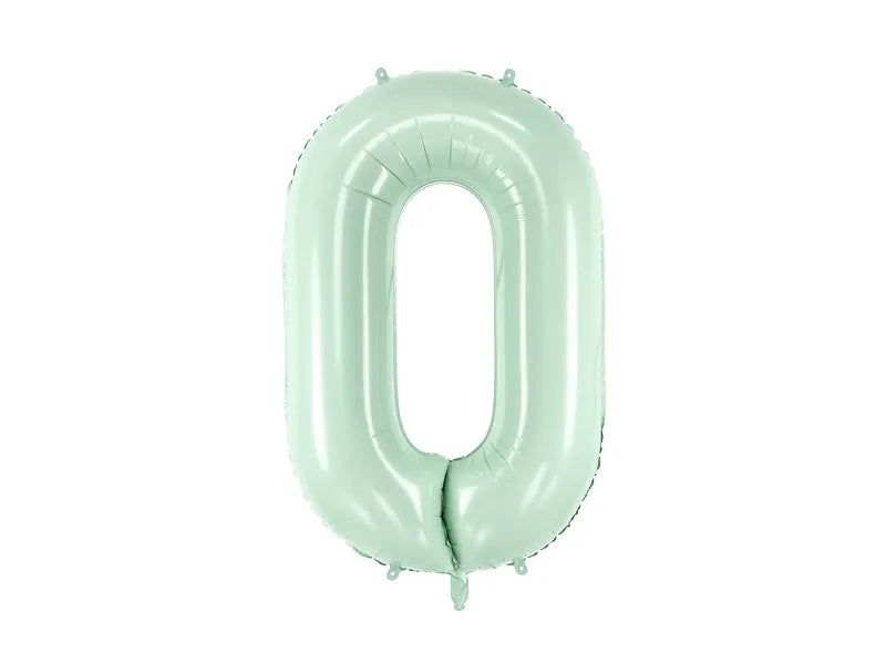 0 Year Figure Balloon Mint Green 72cm