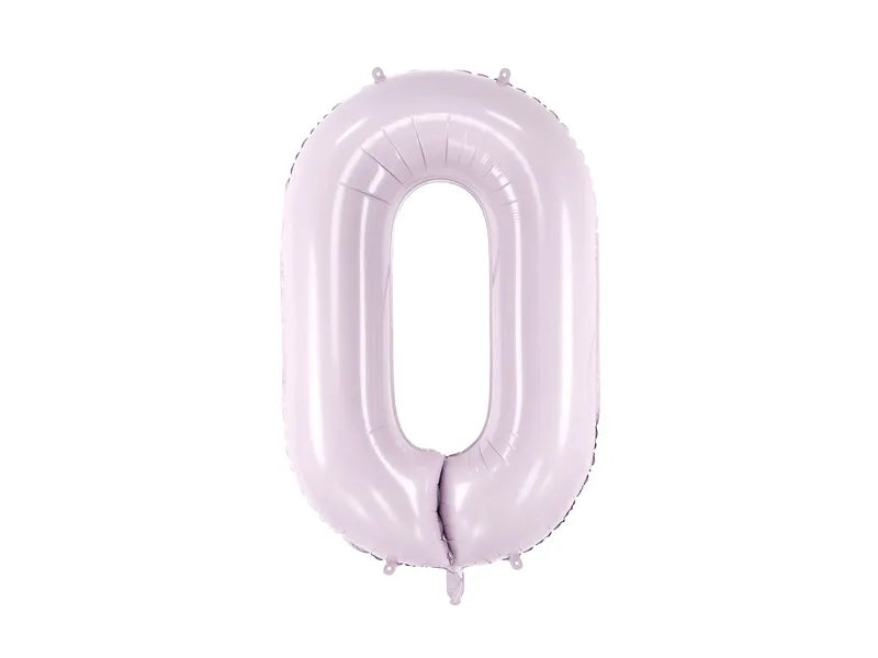 0 Year Figure Balloon Purple Empty 72cm