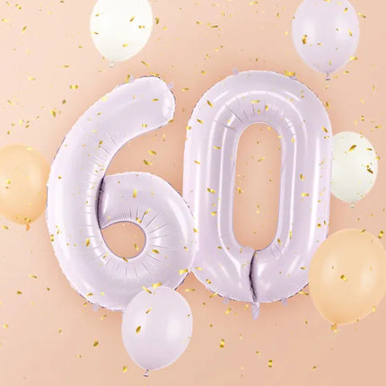 0 Year Figure Balloon Purple Empty 72cm