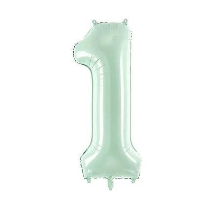 Ballon de 1 an Vert Menthe 72cm