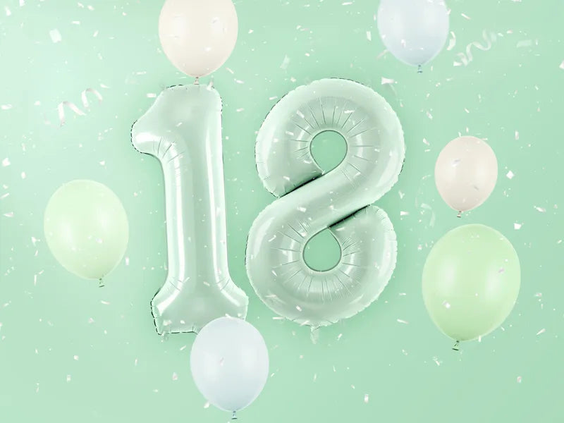 Ballon de 1 an Vert Menthe 72cm