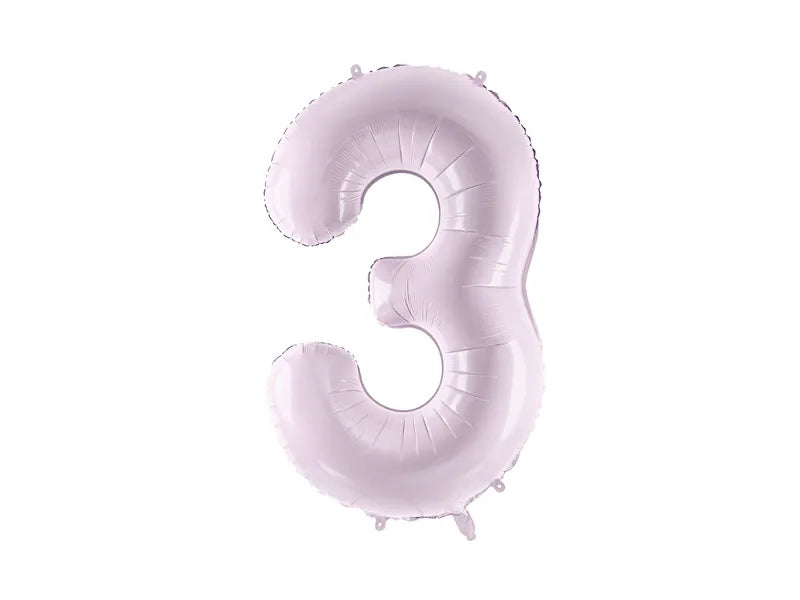 3 Year Figure Balloon Purple Empty 72cm
