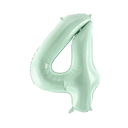 4 Year Figure Balloon Mint Green Empty 72cm