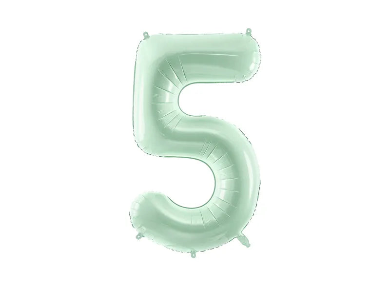 Ballon de 5 ans vert menthe vide 72cm