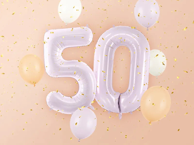 Ballon de 5 ans violet vide 72cm