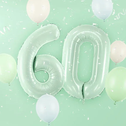 6 Year Figure Balloon Mint Green Empty 72cm