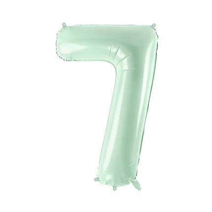 7 Year Figure Balloon Mint Green Empty 72cm