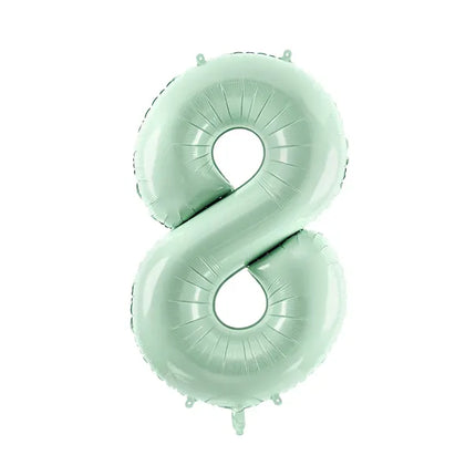 8 Year Figure Balloon Mint Green Empty 72cm