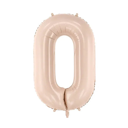 0 Year Figure Balloon Beige 72cm