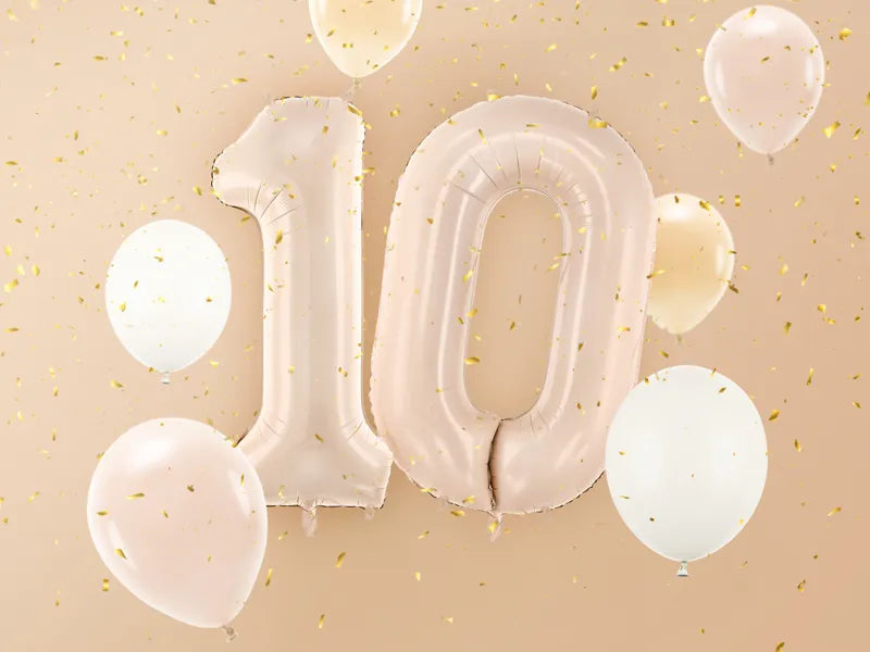 0 Year Figure Balloon Beige 72cm