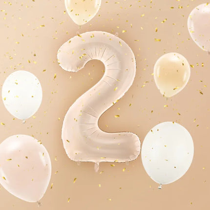 Ballon de 2 ans Beige 72cm