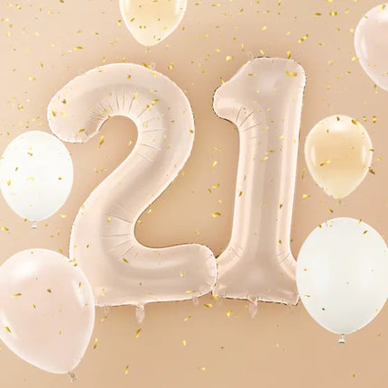 Ballon de 2 ans Beige 72cm