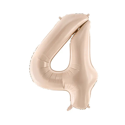 4 Year Figure Balloon Beige Gloss Empty 72cm