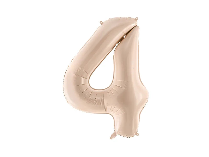 4 Year Figure Balloon Beige Gloss Empty 72cm
