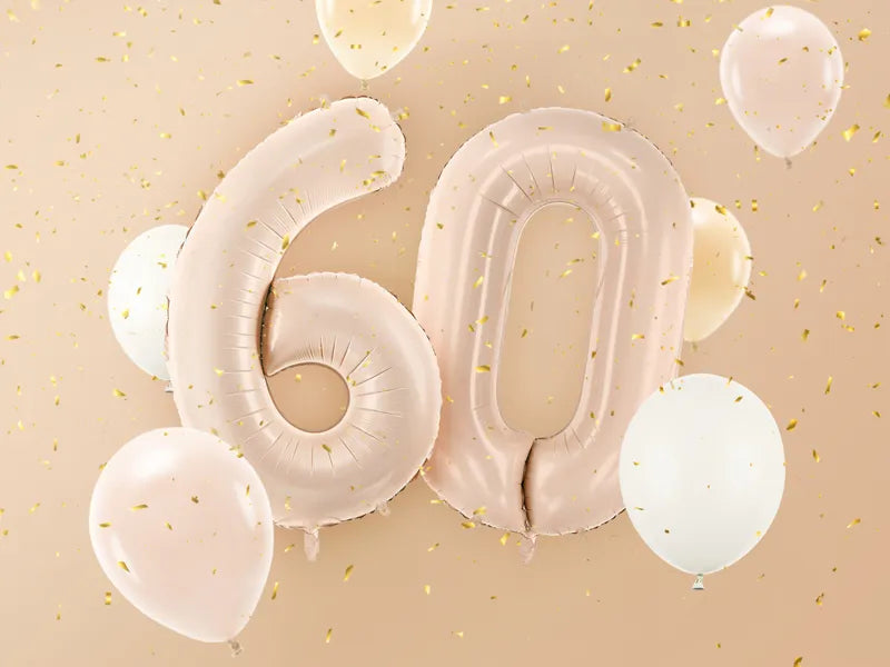 6 Year Figure Balloon Beige Gloss Empty 72cm