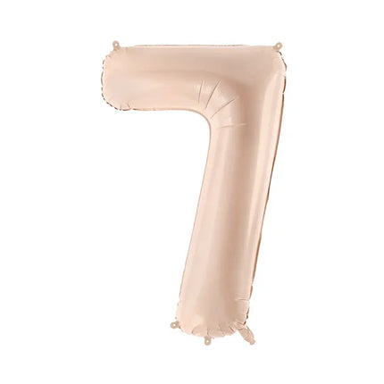 7 Year Figure Balloon Beige Gloss Empty 72cm