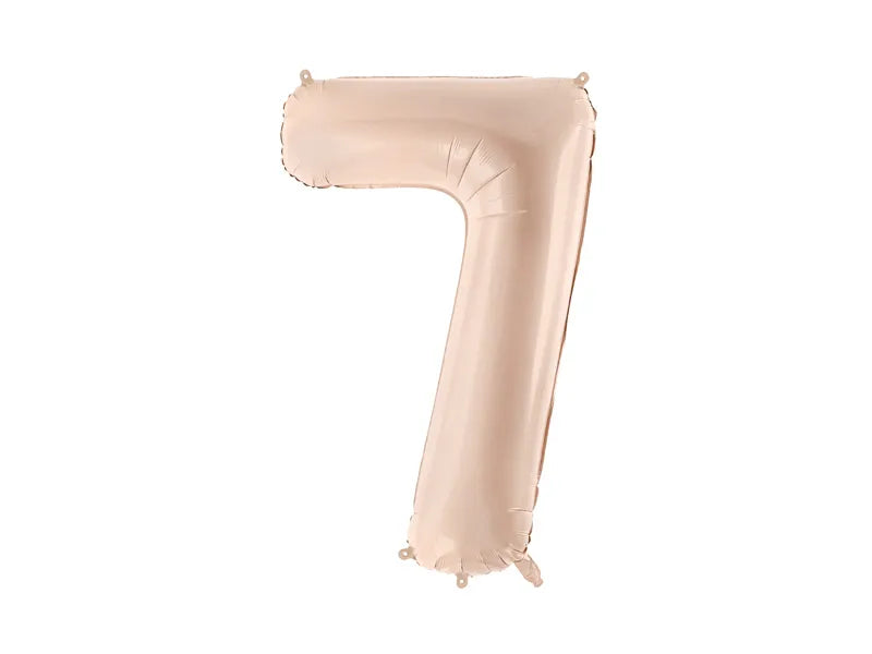 7 Year Figure Balloon Beige Gloss Empty 72cm