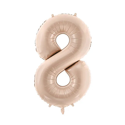 8 Year Figure Balloon Beige Gloss Empty 72cm
