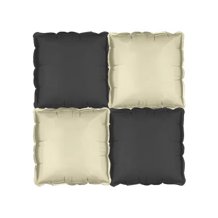 Ballon noir doré 35cm 4pcs