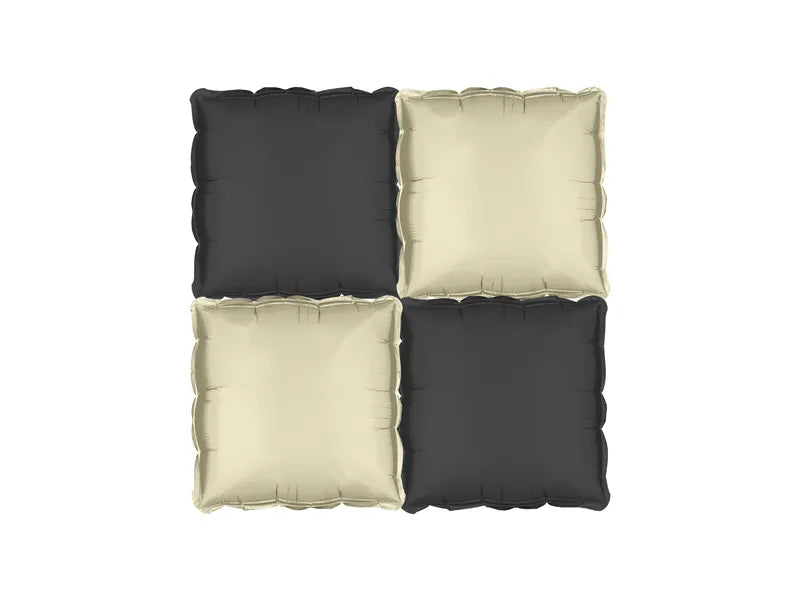 Ballon noir doré 35cm 4pcs