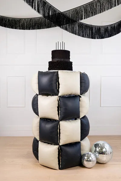 Ballon noir doré 35cm 4pcs