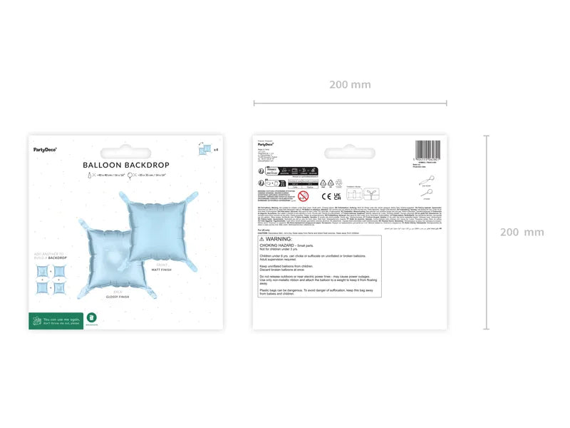 Ballon bleu clair 35cm 4pcs