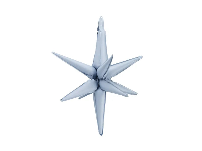 Ballon étoile bleu clair 70cm