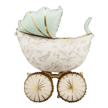 Ballon de naissance à l'hélium Chariot de bébé Vide 96cm