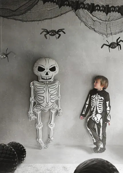 Ballon de baudruche Squelette XXL, 46x129 cm, mélange