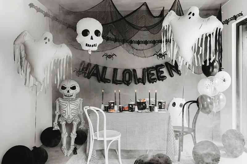 Ballon de baudruche Squelette XXL, 46x129 cm, mélange