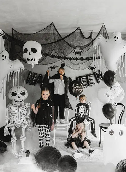 Ballon de baudruche Squelette XXL, 46x129 cm, mélange
