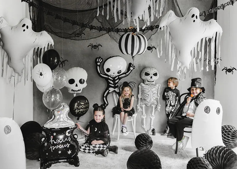 Ballon de baudruche Squelette XXL, 46x129 cm, mélange
