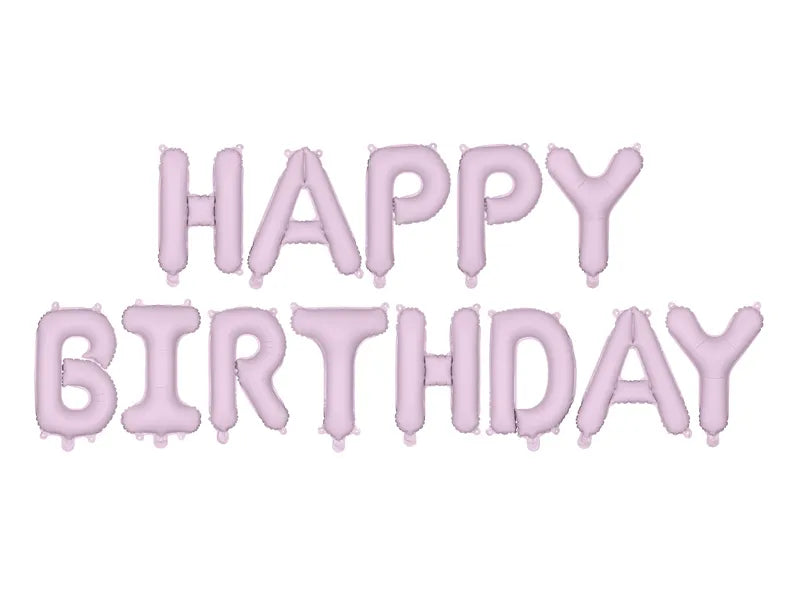 Ballon Lettre Joyeux Anniversaire Violet 3.4m