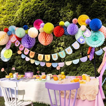 Guirlande de lettres Happy Birthday 2.13m