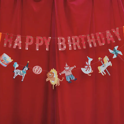 Bannière Happy Birthday Circus 2.75m