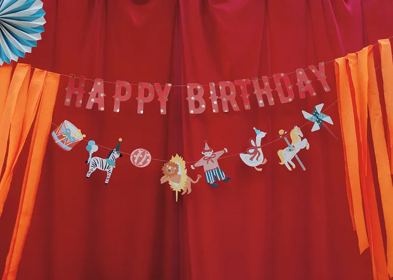 Bannière Happy Birthday Circus 2.75m