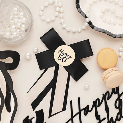 50 Years Button Bow 17cm