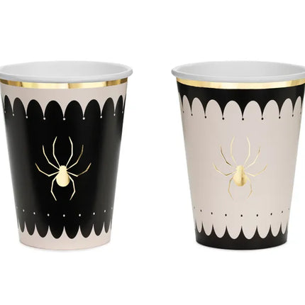 Tasses d'Halloween Araignée 400ml 6pcs