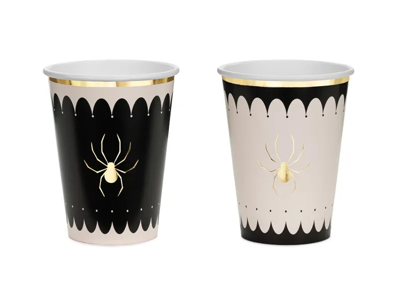 Tasses d'Halloween Araignée 400ml 6pcs