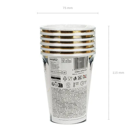 Tasses d'Halloween Araignée 400ml 6pcs