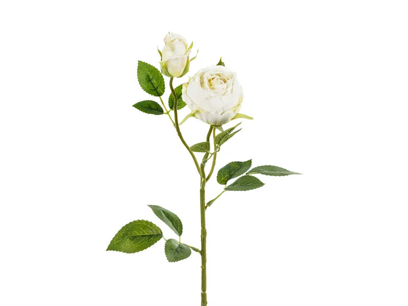 Fausse fleur blanche Rose 55cm