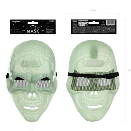 Masque d'Halloween Tête de mort qui brille dans le noir